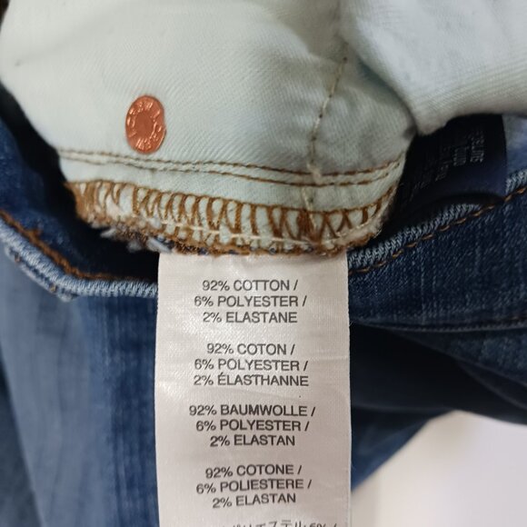 J. Crew Women's Vintage Cropped Jeans Size 29 Straight Leg Medium Wash Mid Rise - Picture 8 of 8